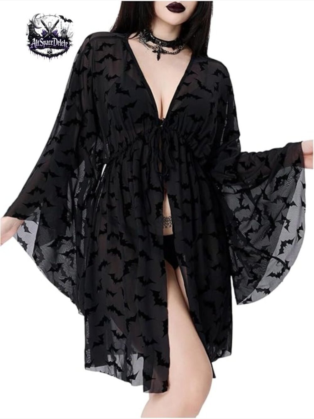 Sheer Kimono Cardigan Cover Up Lightweight Mesh Long Sleeve Beachwear